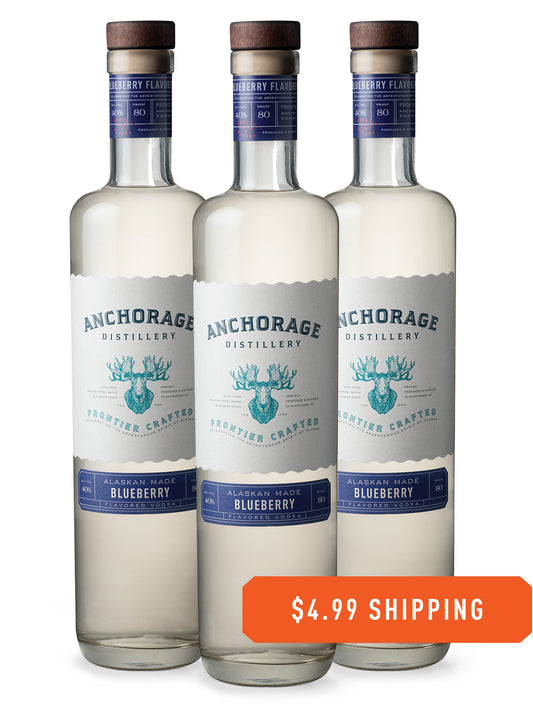 BLUEBERRY FLAVORED VODKA 3-BOTTLE BUNDLE